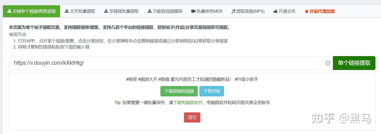 短视频批量下载与保存工具指南插图