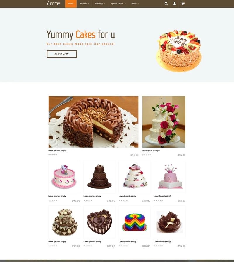 蛋糕网站策划书插图