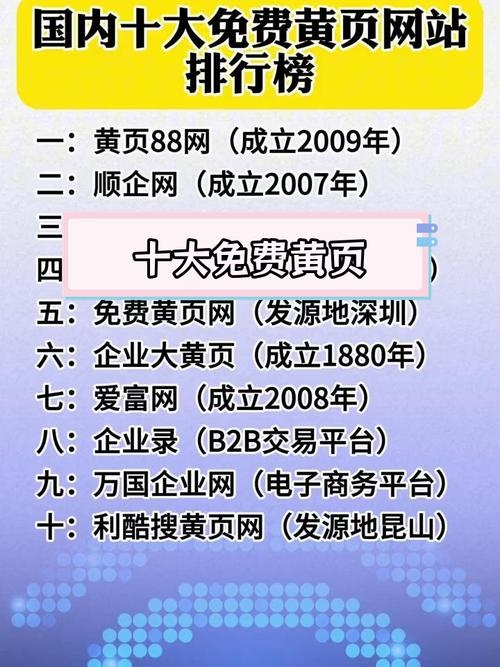 关于免费收录公司黄页的B2B网站平台介绍及搜索引擎选择插图