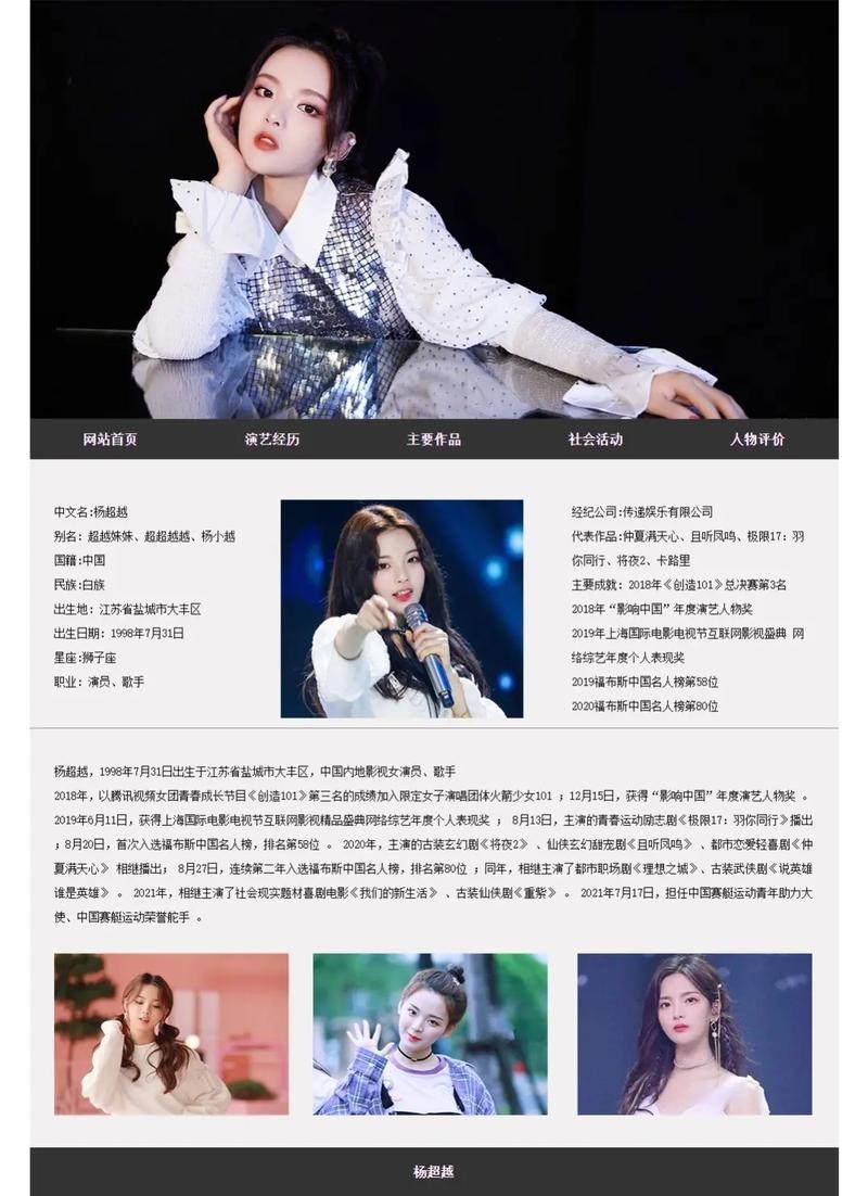 明星个人网站欣赏插图