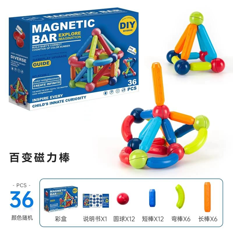 磁力棒玩具英文插图