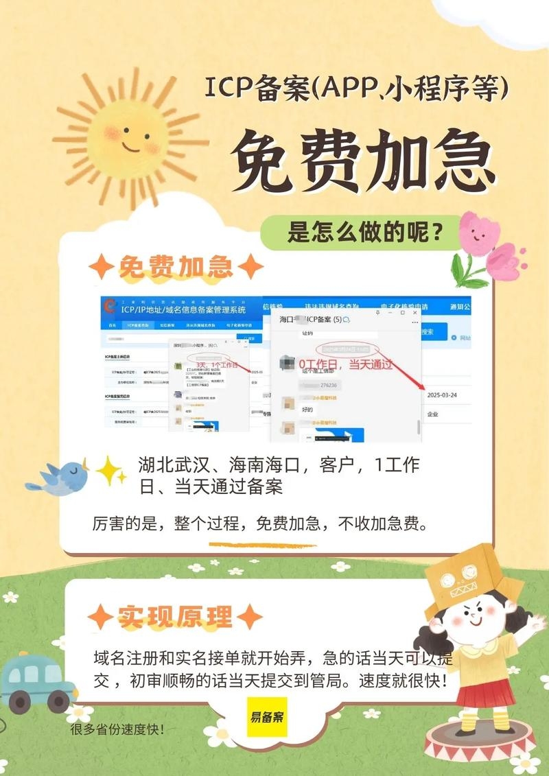 域名备案加急多长时间,一般来说,一般地区域名备案加急可能需要一周左右甚至更快。特殊渠道可能实现当天即出审核结果。具体时间因地域和流程不同而有所差异,建议咨询当地通信管理局或相关机构获取准确信息。插图 域名备案加急多长时间,一般来说,一般地区域名备案加急可能需要一周左右甚至更快。特殊渠道可能实现当天即出审核结果。具体时间因地域和流程不同而有所差异,建议咨询当地通信管理局或相关机构获取准确信息。插图