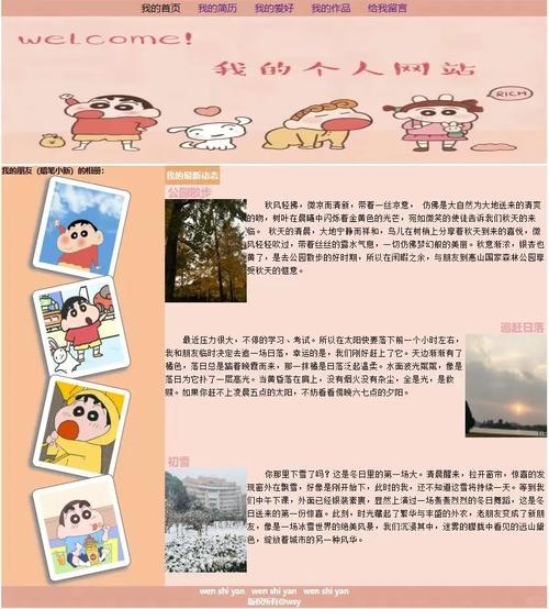 HTML网页制作期末大作业成品解析插图