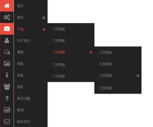 JQuery制作左侧导航特效插图