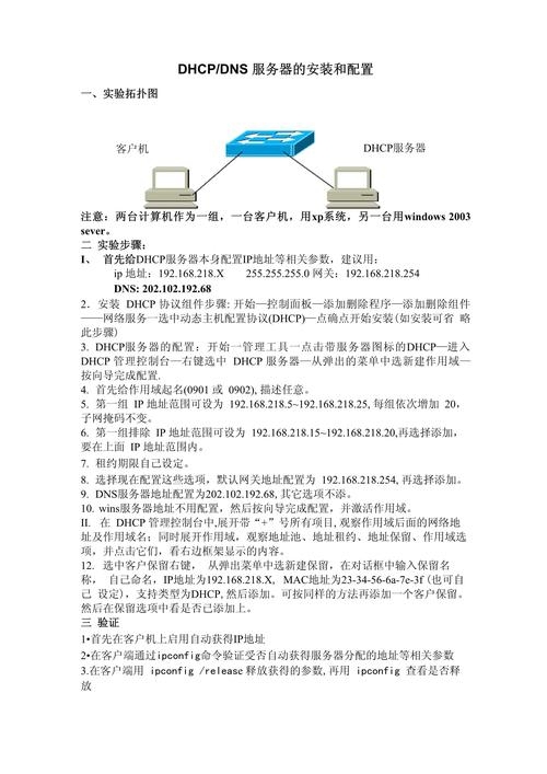 DHCP服务器搭建与配置指南，步骤详解及环境设置技巧插图