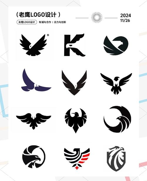 鹰形Logo品牌解析，涵盖多领域，彰显力量与尊贵插图
