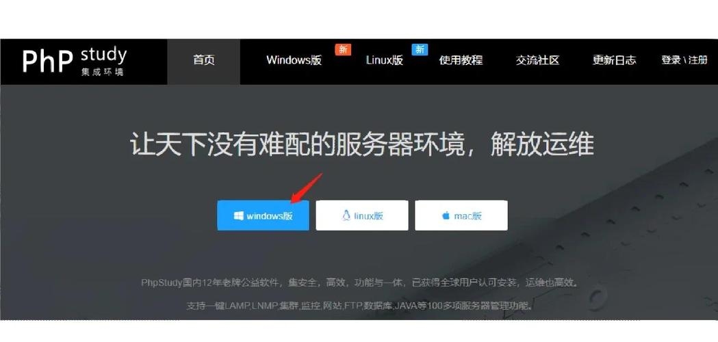 PHP下载与安装教程，phpStudy集成环境使用指南插图