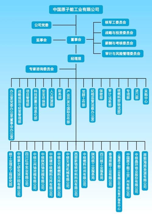 中国核工业集团下属企业及子公司概览，涵盖核电、石化等多个领域插图