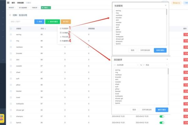 关键词库使用与管理-百挑一