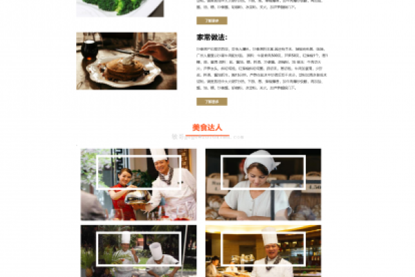 食品网站设计模板，打造吸引人的在线食品平台-百挑一