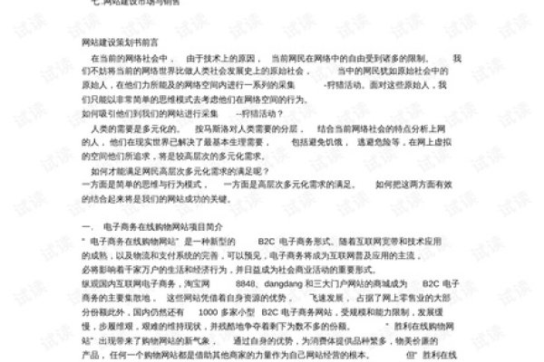 网站建设方案策划书-百挑一