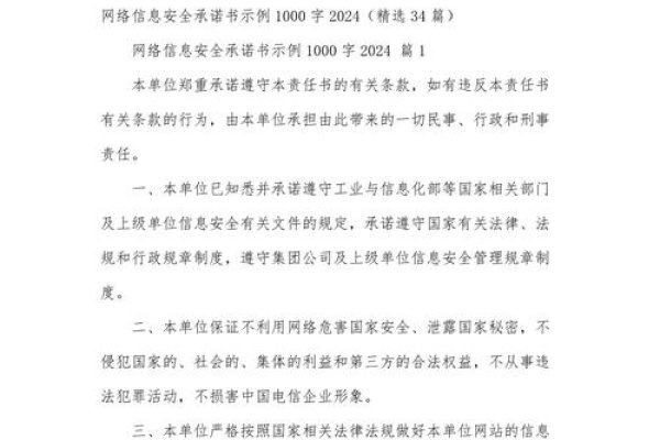 网站系统安全承诺书-百挑一