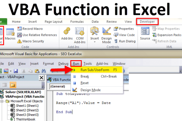 VBA调用Excel函数方法之一，在代码中直接使用工作表名称或特定函数名-百挑一