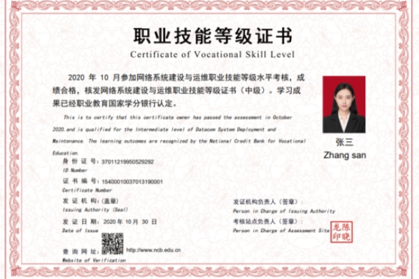 云计算平台运维开发职业技能证书通知-百挑一